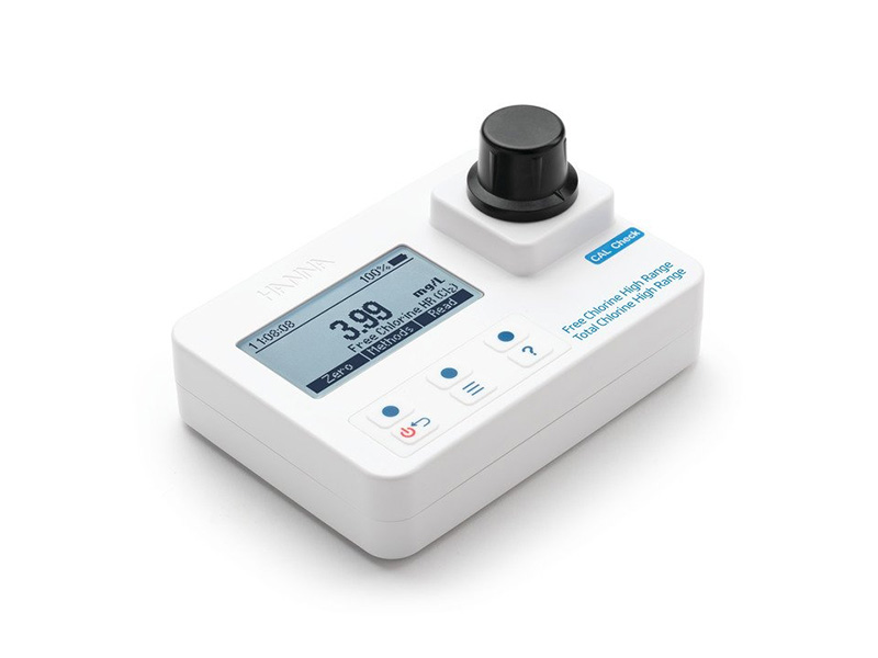 high range free and total chlorine photometer