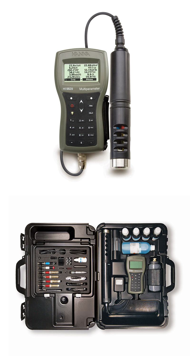 Multiparameter pH/ISE/EC/DO/Turbidity Waterproof Meter with