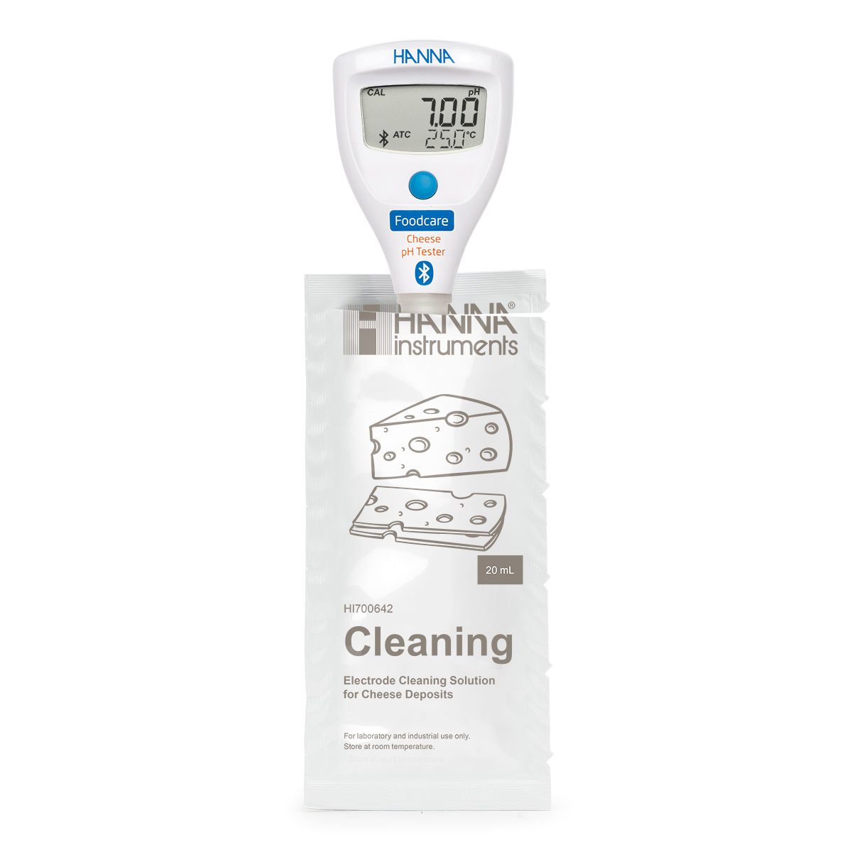 HI9810322_HALO2_Cheese-pH-Tester_CleaningSachet-1200x1200-81b5ffec-fd1b-47b7-9ec4-0c7ecc6690d3
