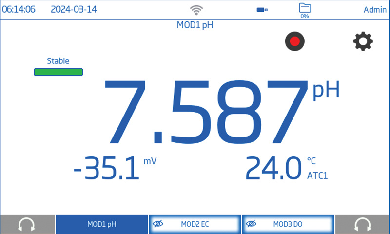 pH/ORP/ISE and EC/TDS Advanced Benchtop Meter Kit (HI6522-01