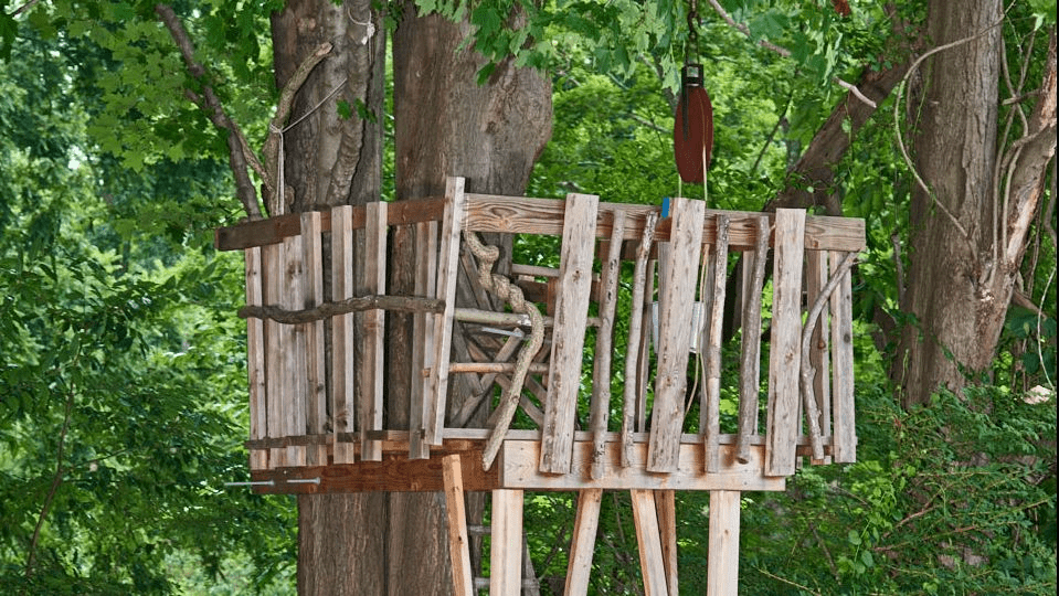 wooden treehouse