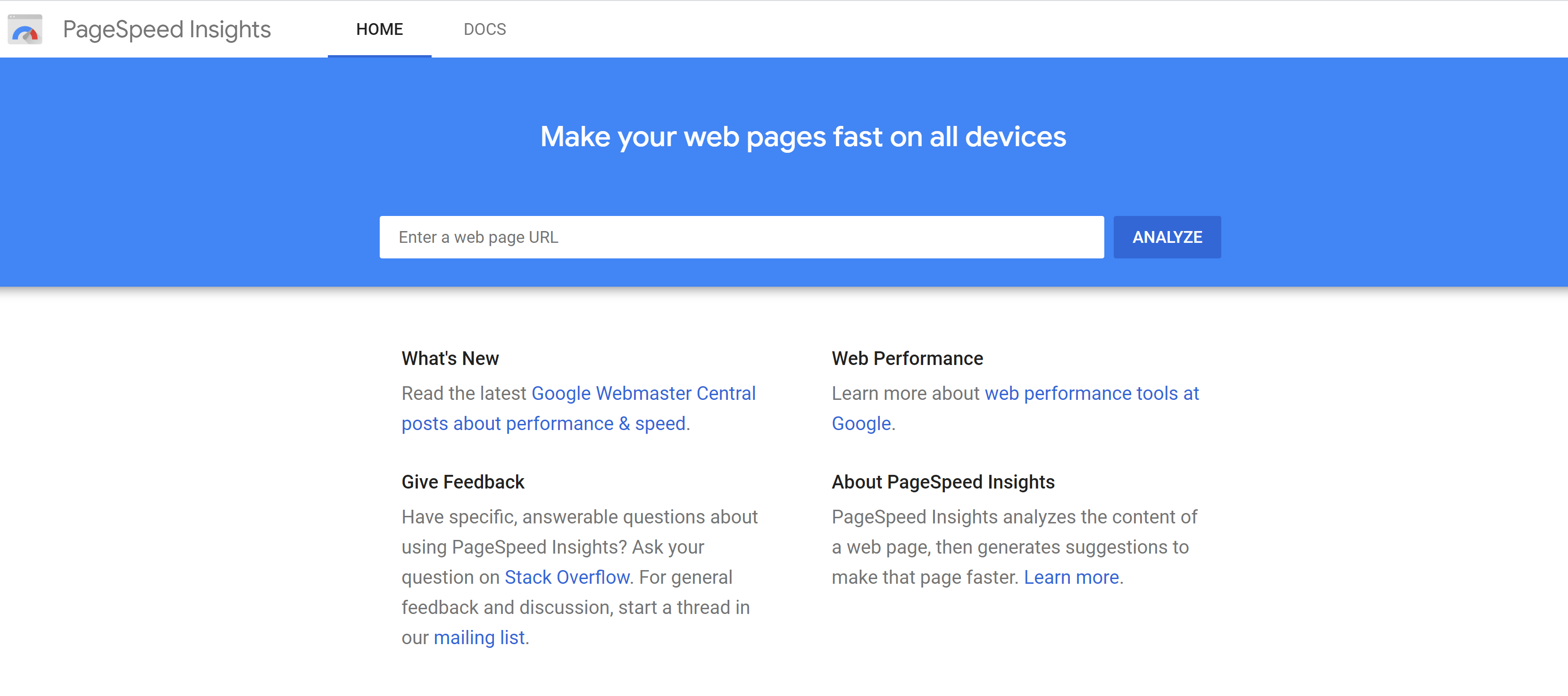 Google PageSpeed Insights