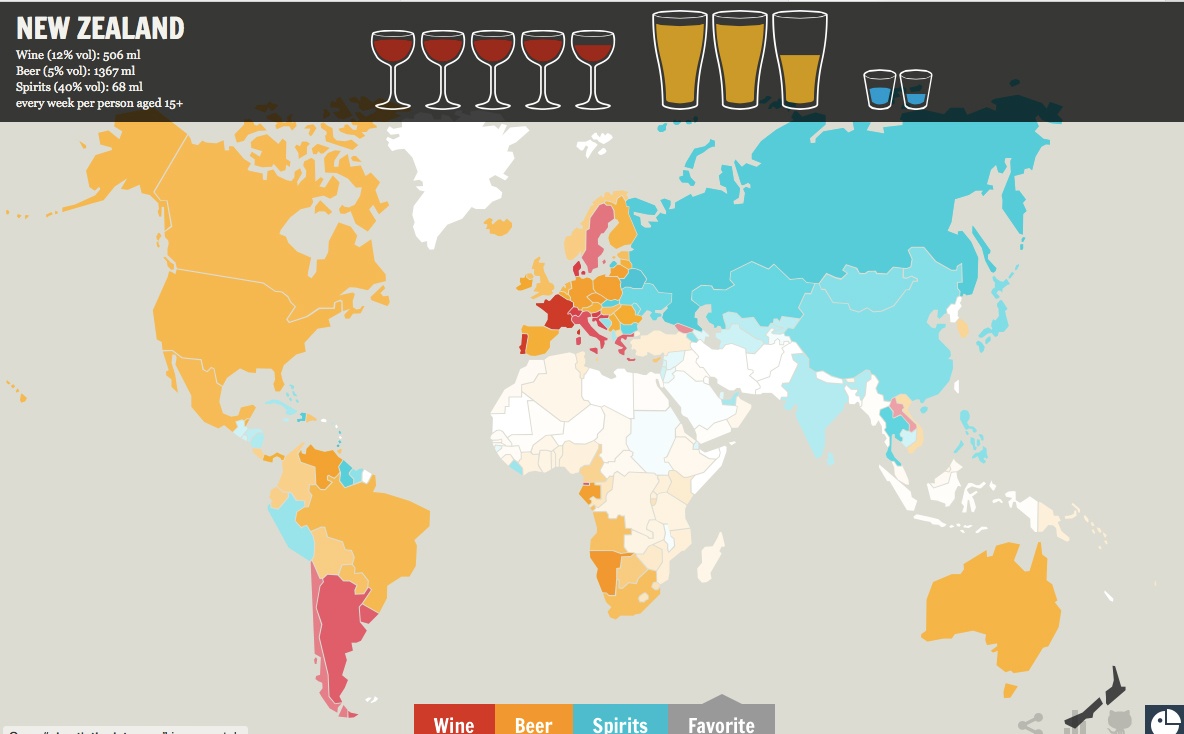 10 maps reveal what in the world people are eating and drinking