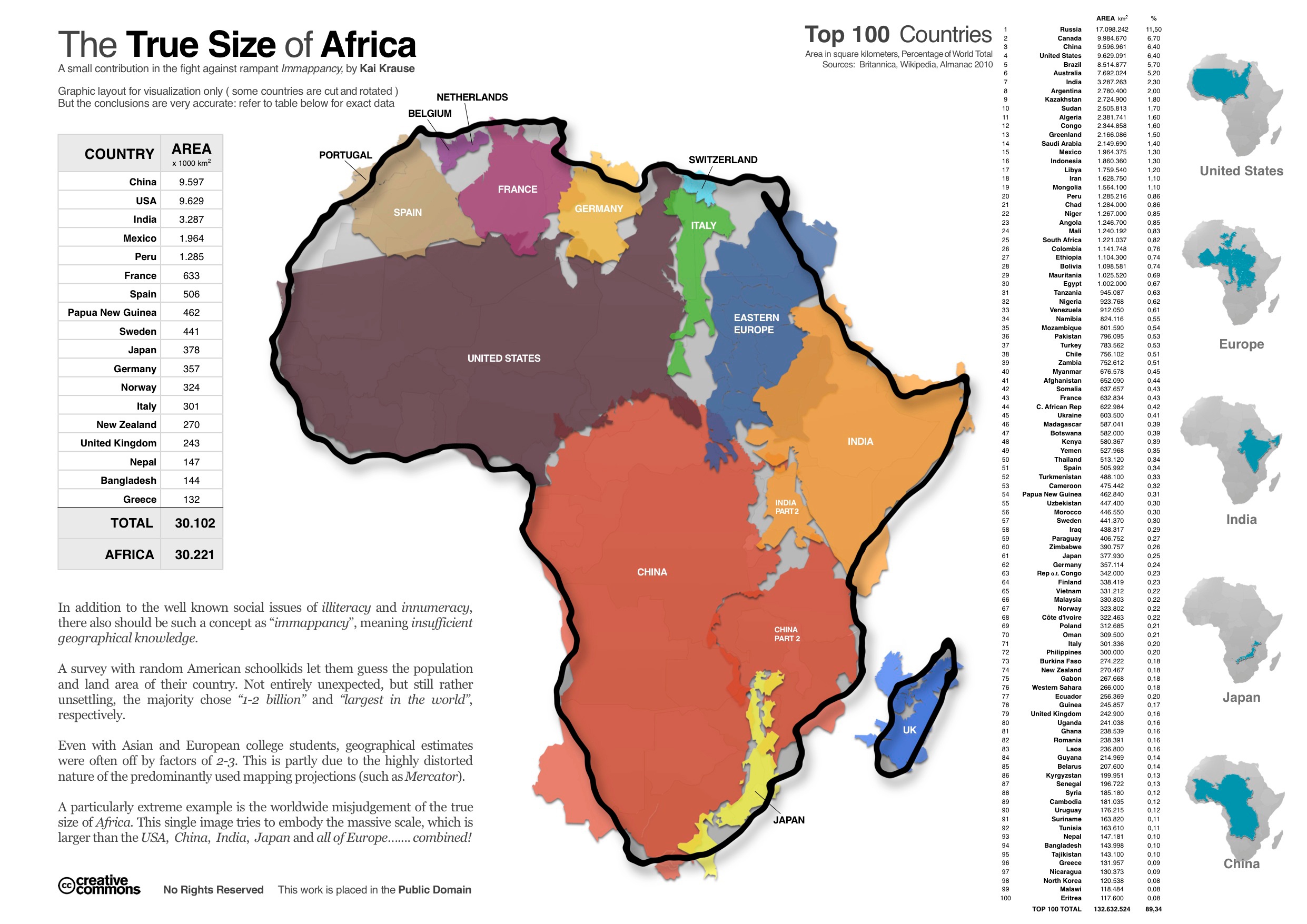 Squeezing Countries Onto 2d Maps The True Size Of Africa