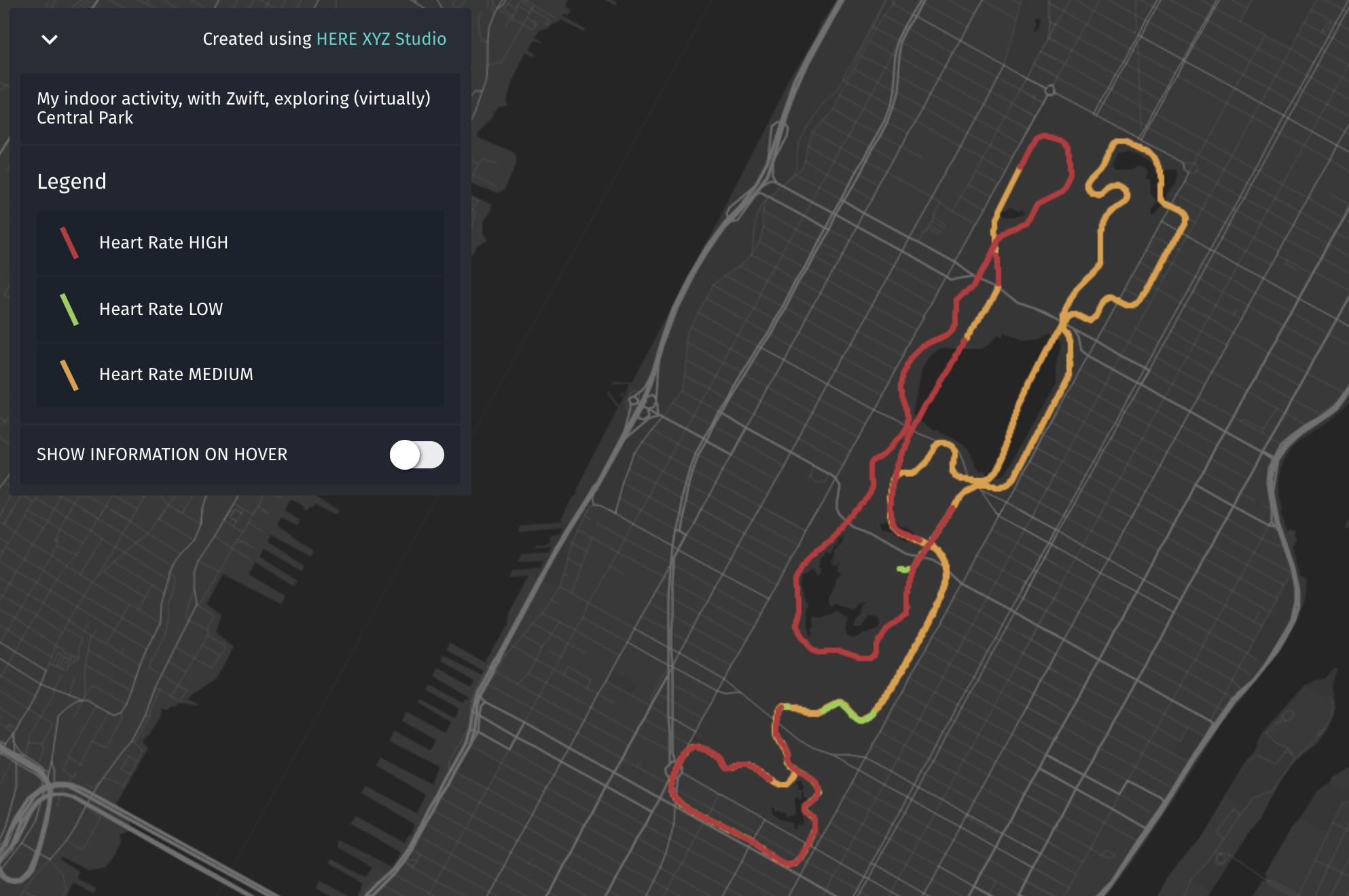 Mapping Your Sport Activity With Here Xyz Studio Here Developer