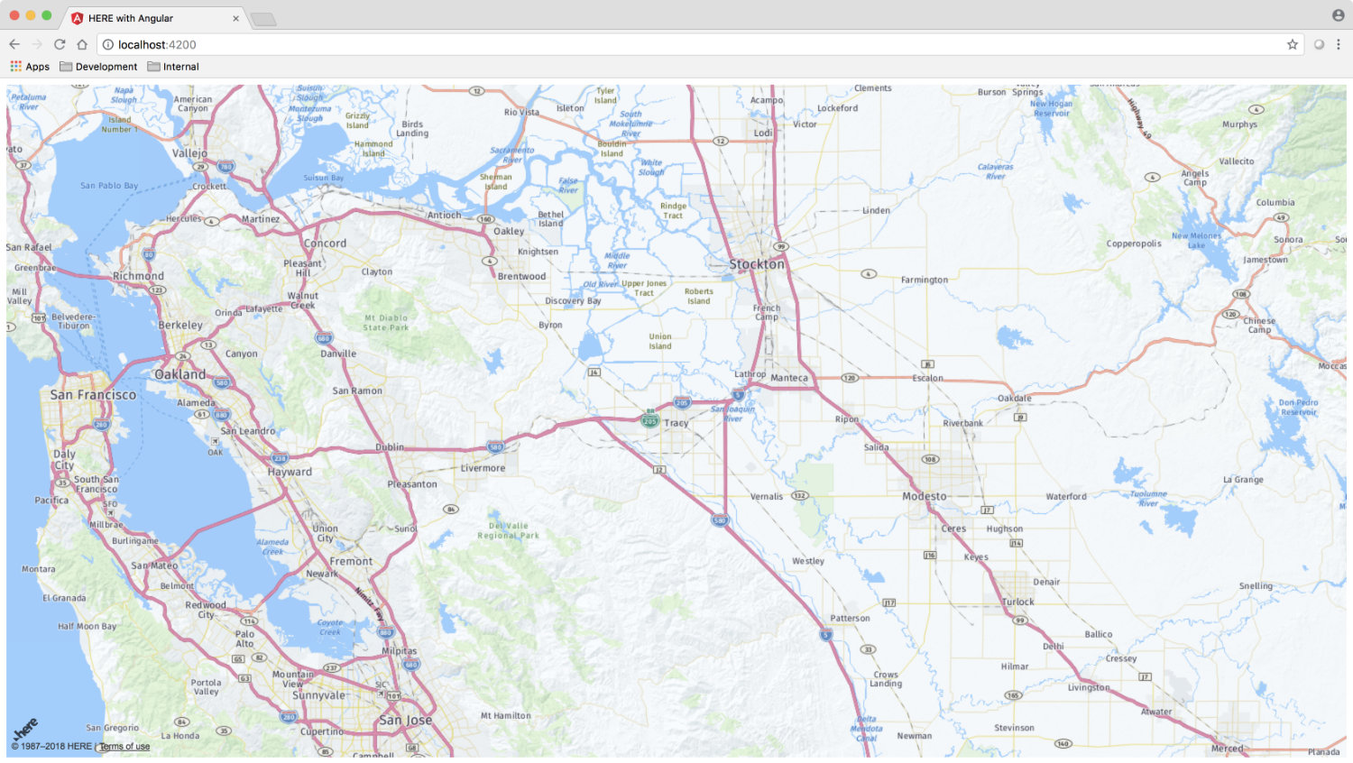 Displaying Maps on your Web Application | HERE Maps on Angular Tutorial 