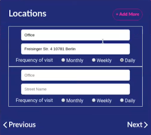 Selection of important locations