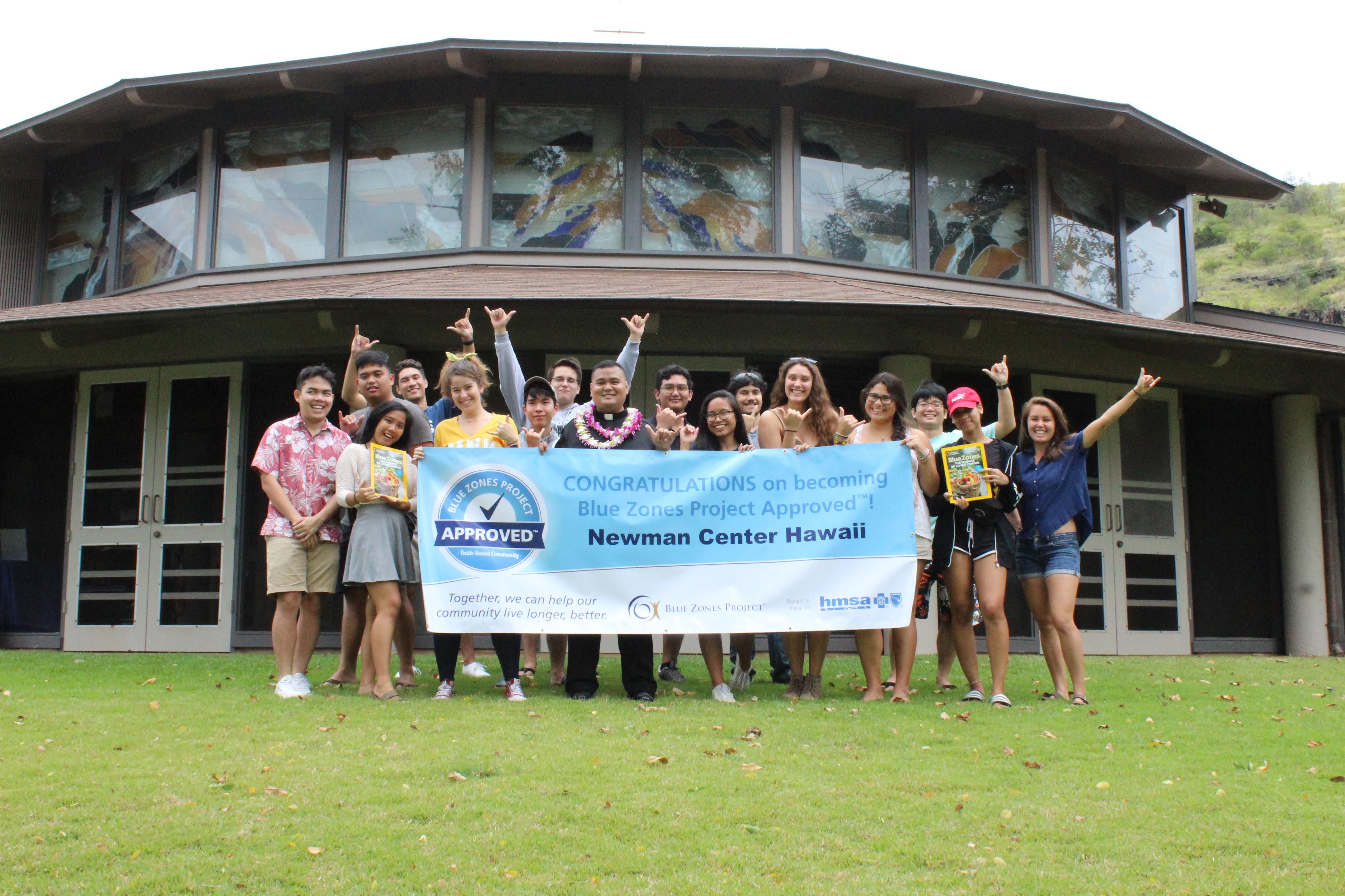 Newman Center Hawai'i is Blue Zones Project Approved!