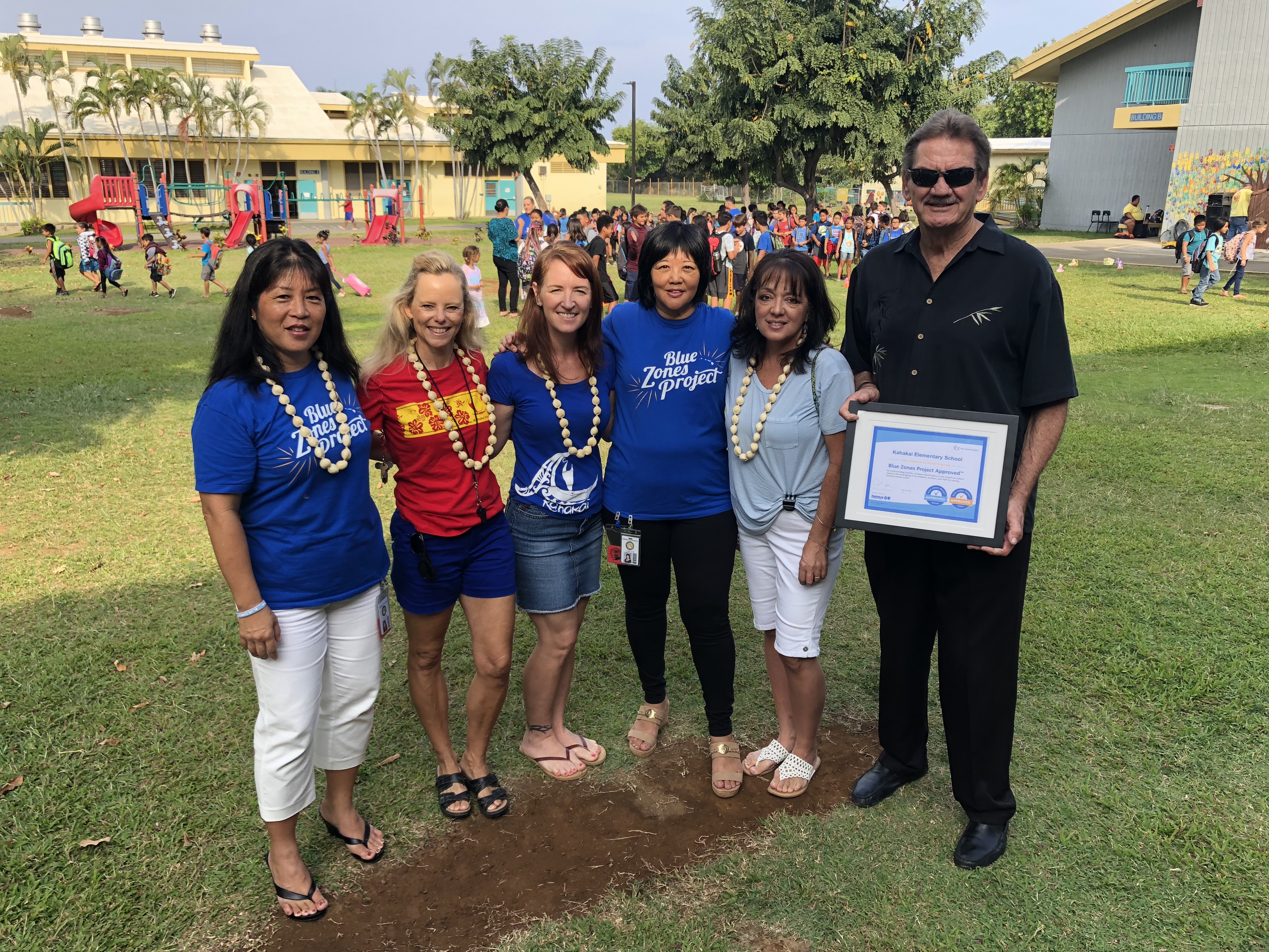 Kahakai Elementary School is Blue Zones Project Approved!