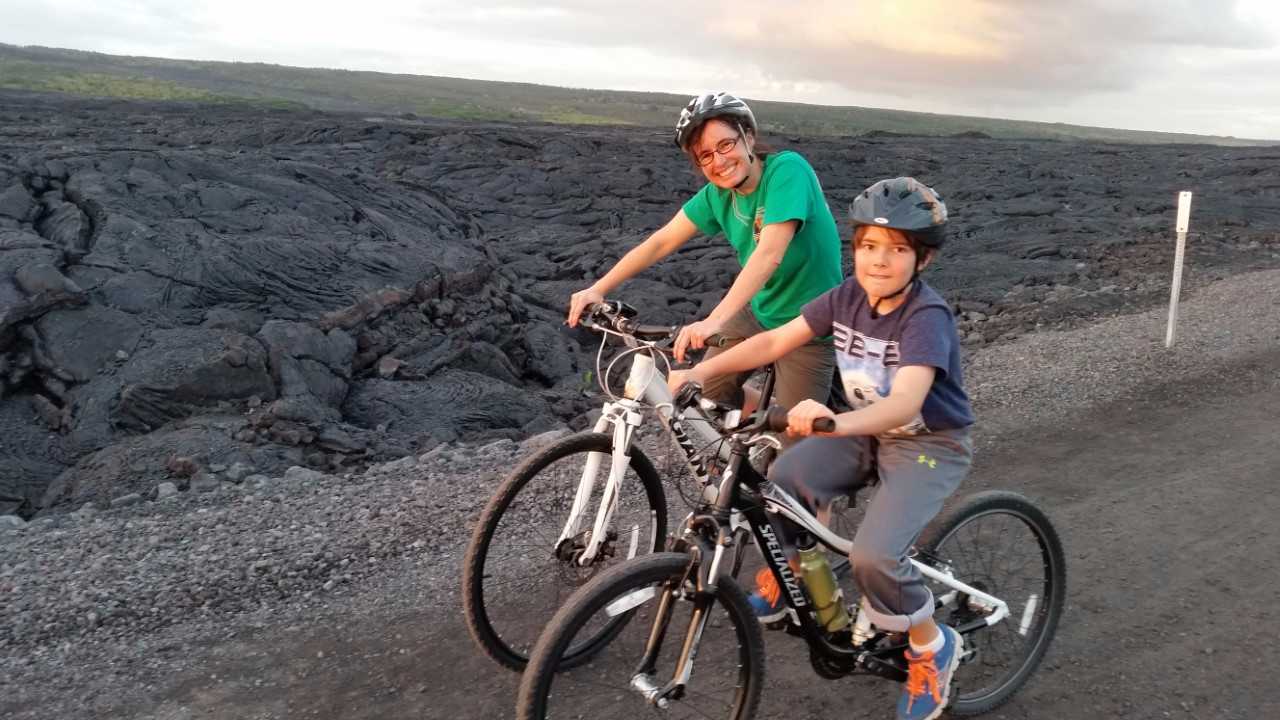 Sharon and son Louis