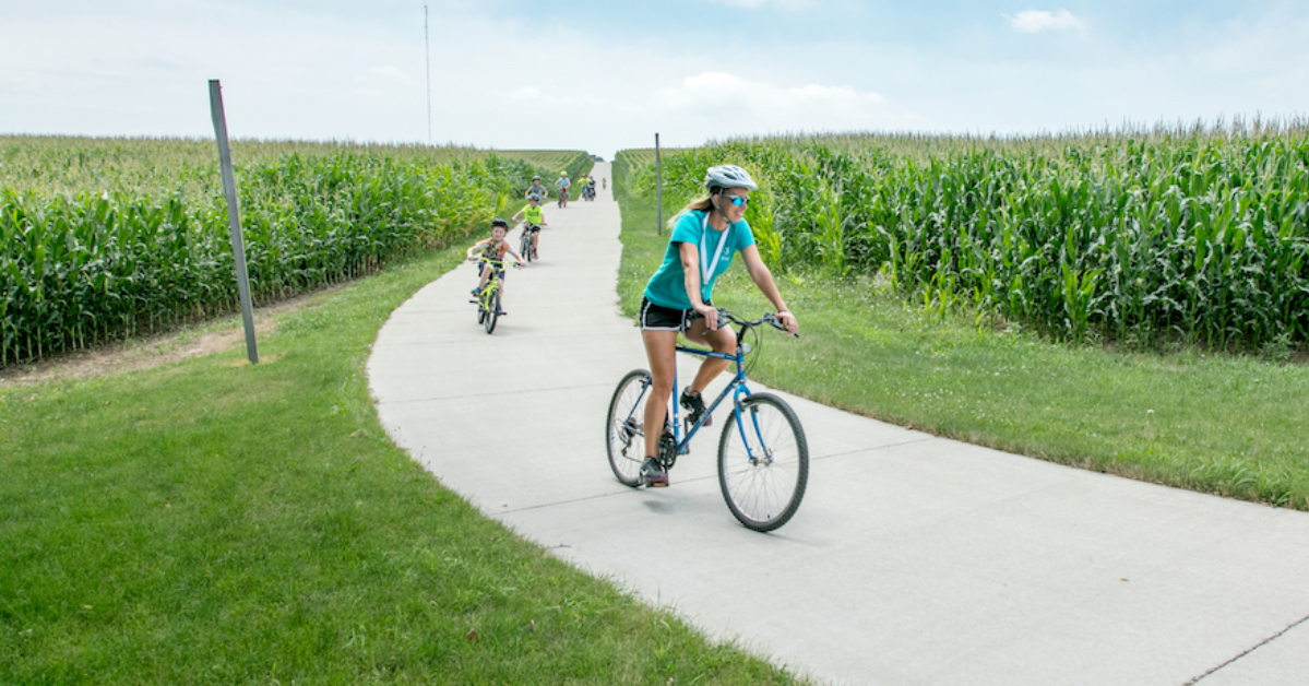 bikers in field