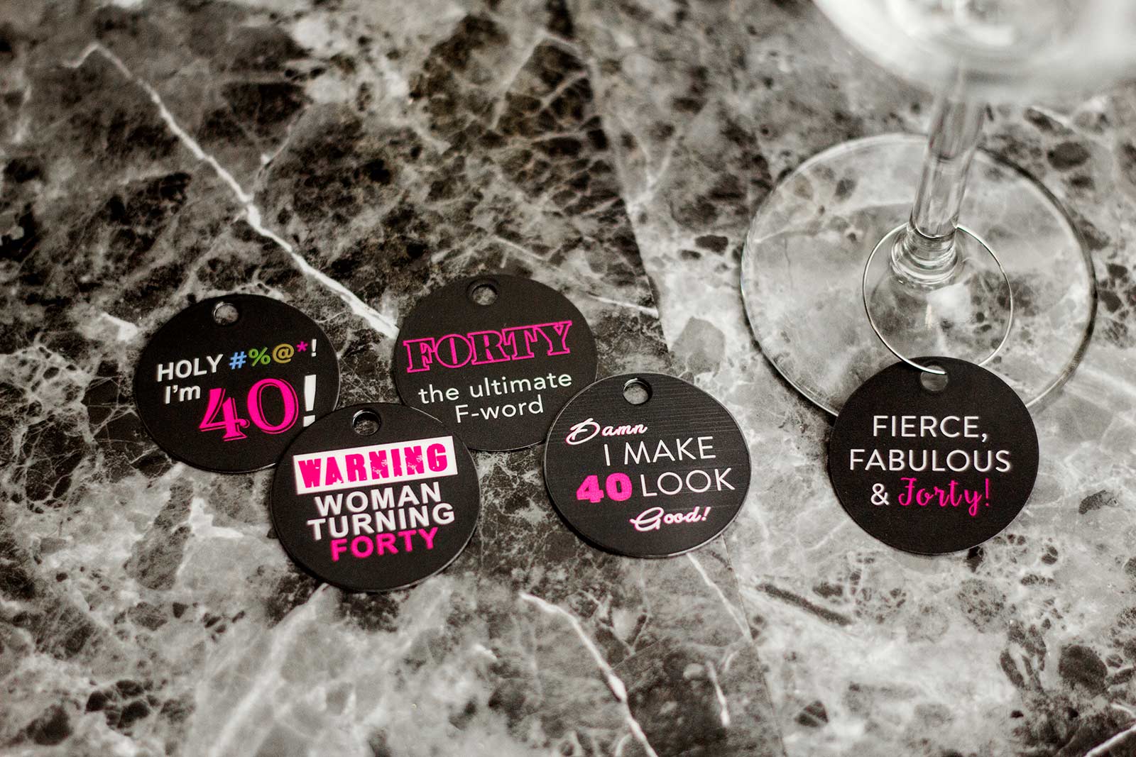 40th store birthday charm