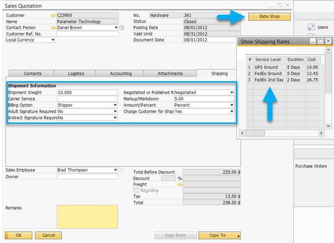 Extend the power of SAP Business One Cloud ERP Software by integrating your FedEx and UPS shipping processes on the Stellar One Cloud Platform