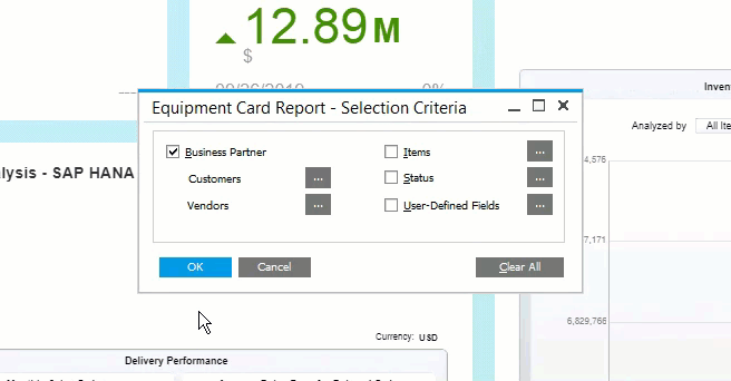 Manage products with serial numbers and equipment cards in SAP Business One Cloud ERP Software on the Stellar One Cloud Platform