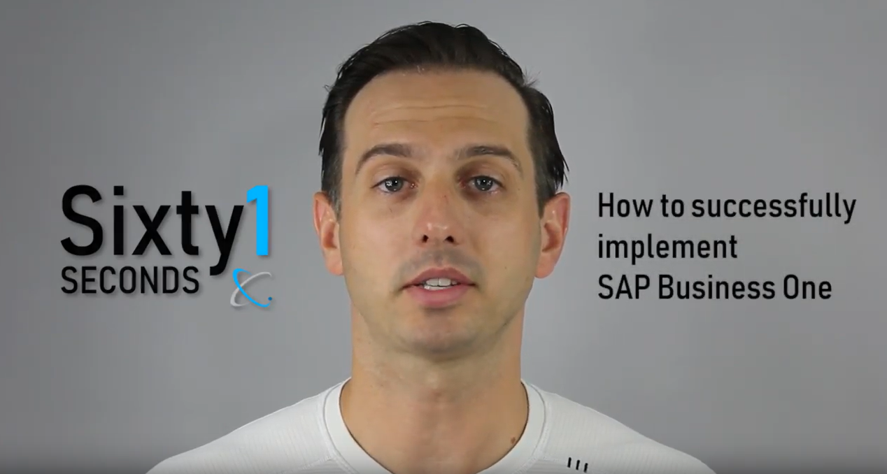 working through several iterations during the implementation, you ensure that all of the issues get flushed out and your business processes get set.
