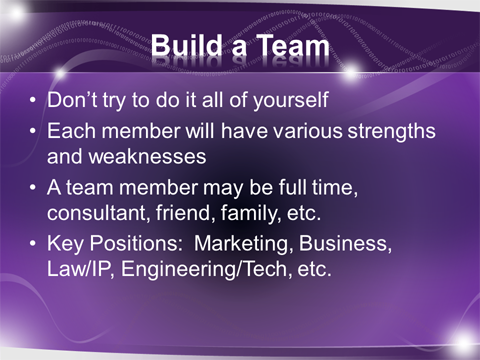 Build a team