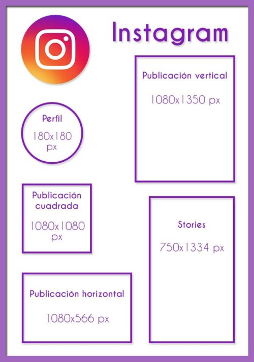 Medidas para Instagram