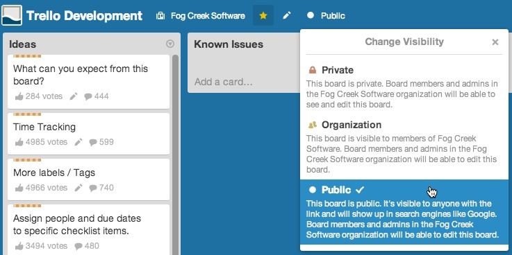 Going public! Meet us on Trello and see what's next!