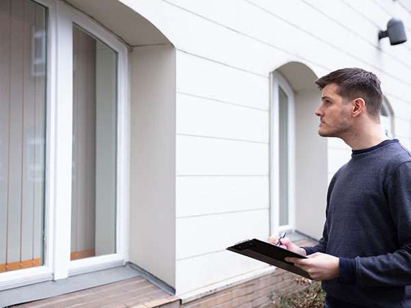 man doing home appraisal