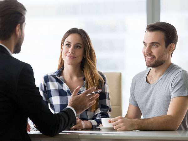 meeting with real estate agent