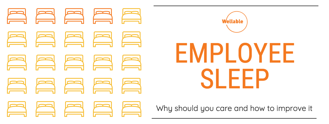 employee sleep, sleep and productivity, wellable, blog header