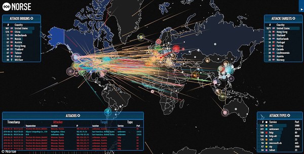 World-DDOS-attack-map