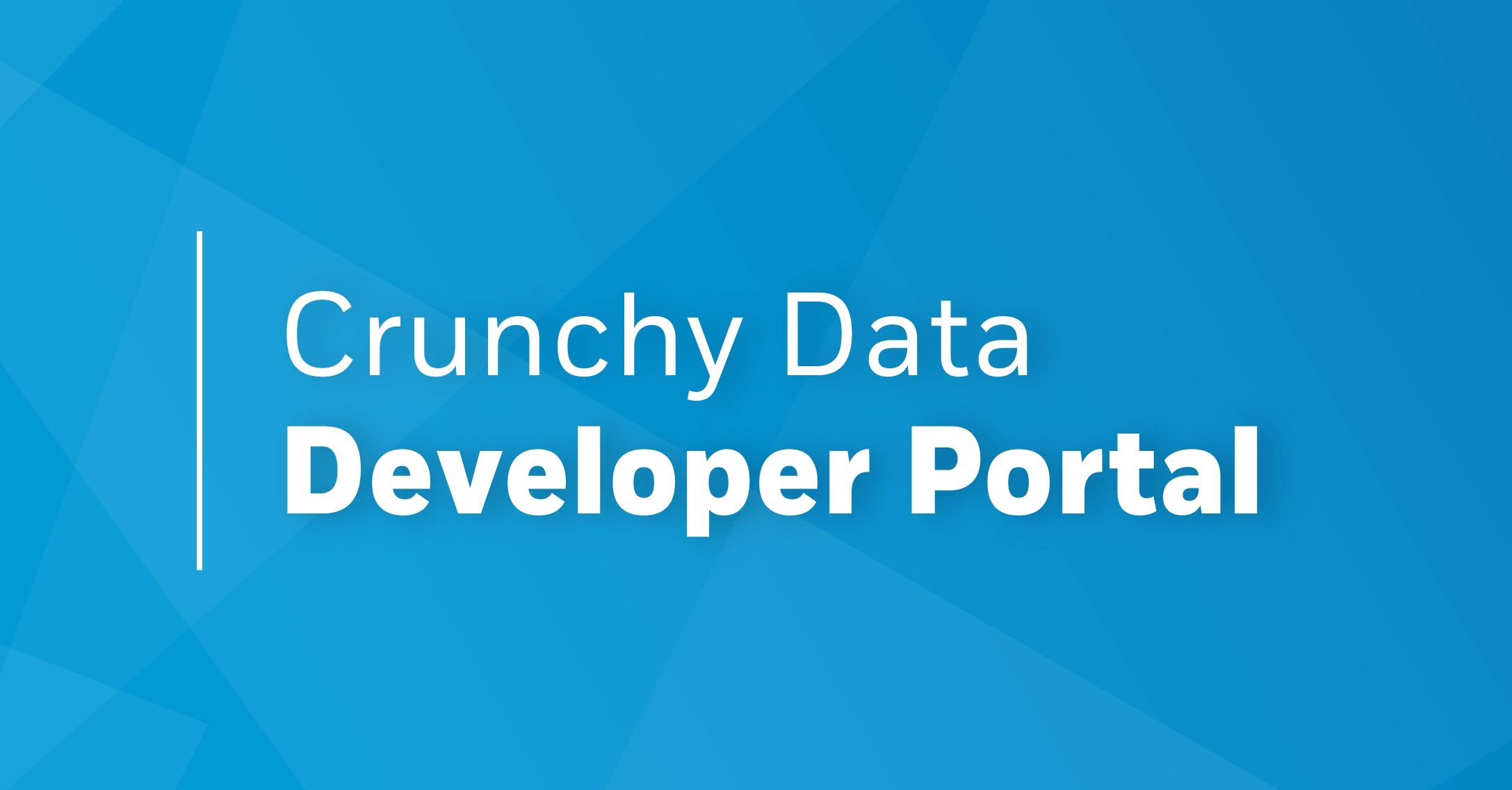 Announcing the Crunchy Data Developer Portal