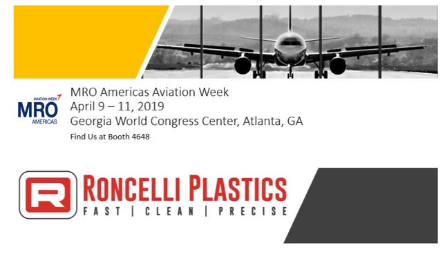 MRO Aviation Week - Roncelli Platics Exhibitor - Precision Plastics