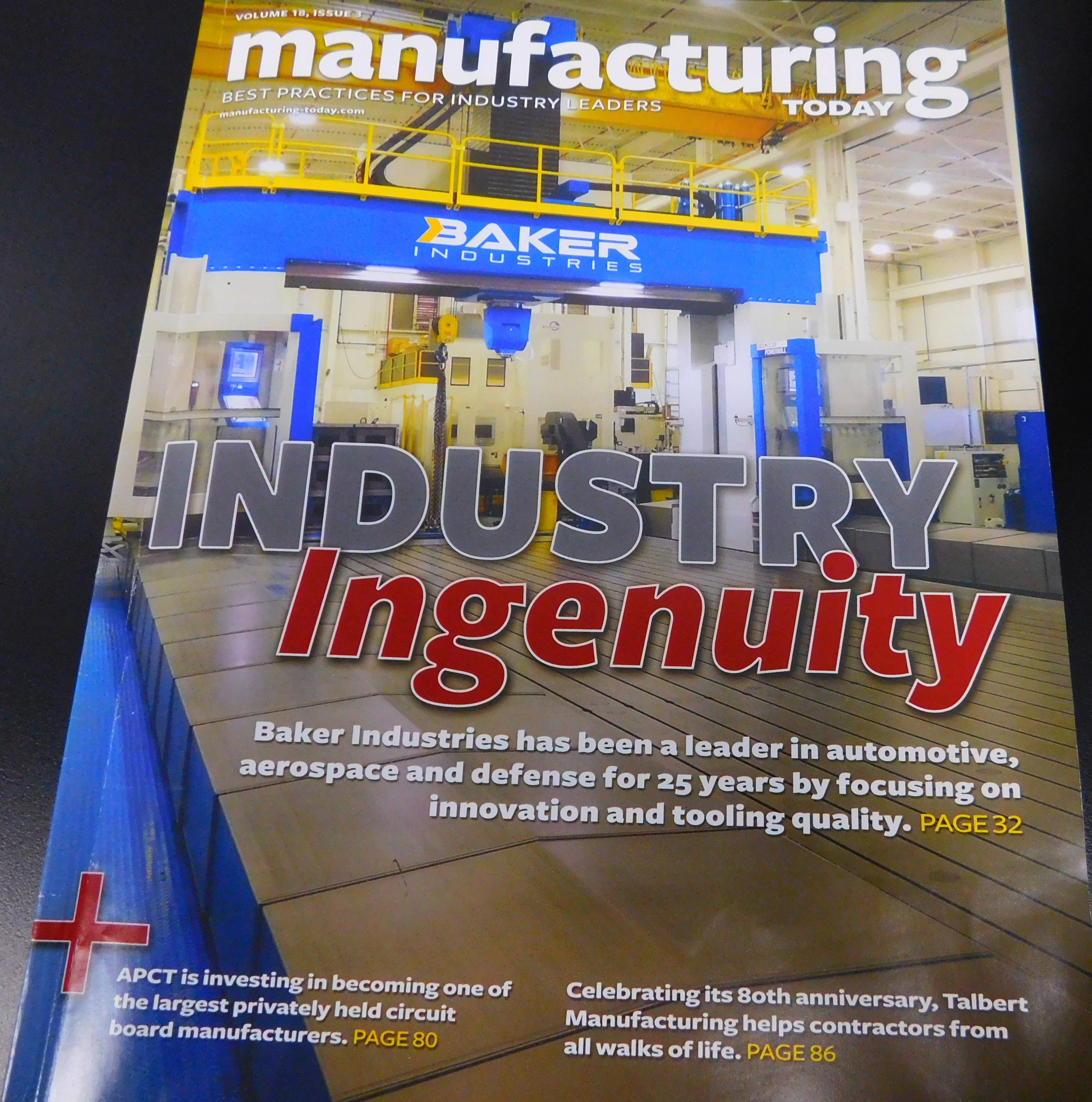 Manufacturing TodayMagazine cover