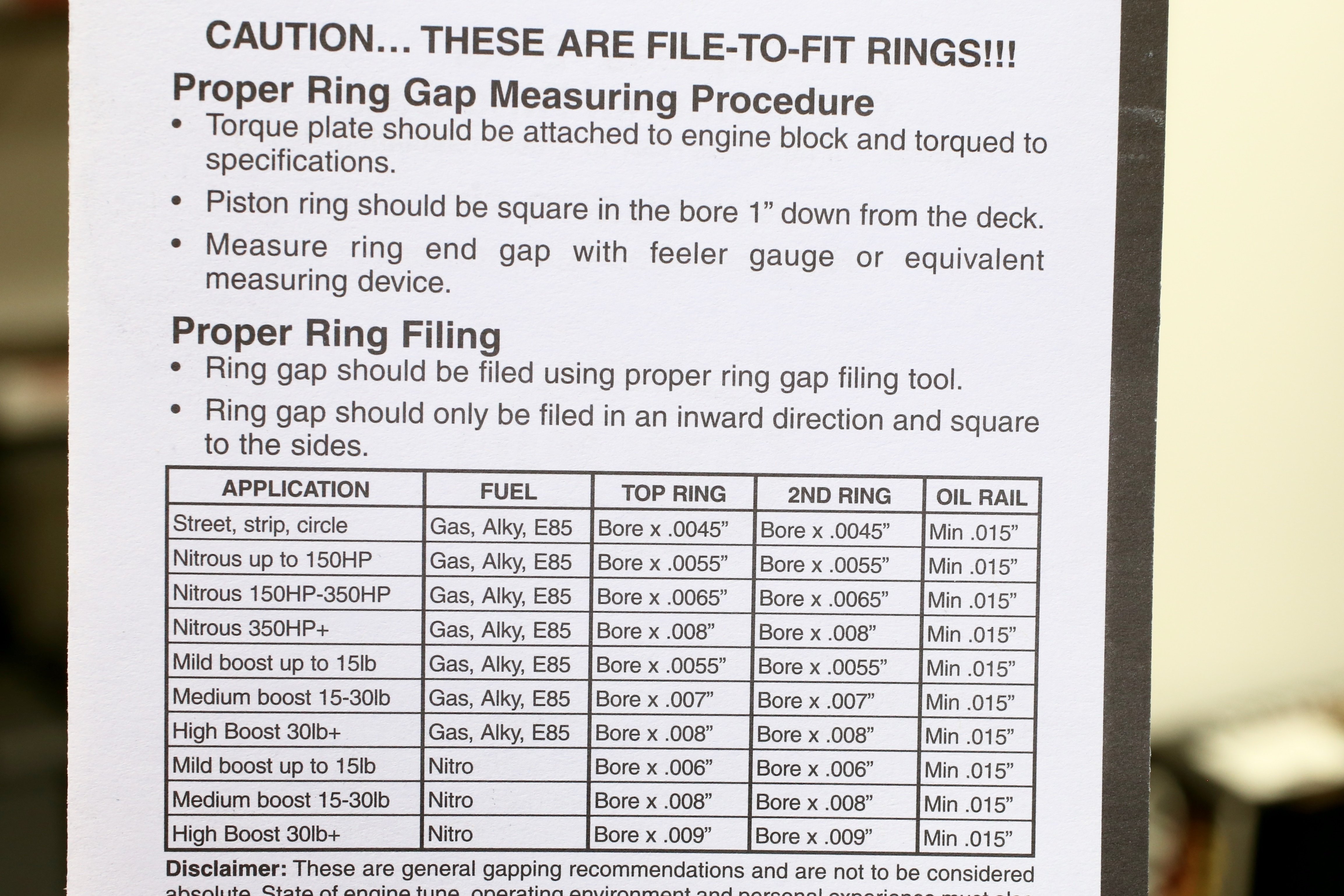 Wiseco Piston Ring Installation Guide - TRB | Manualzz