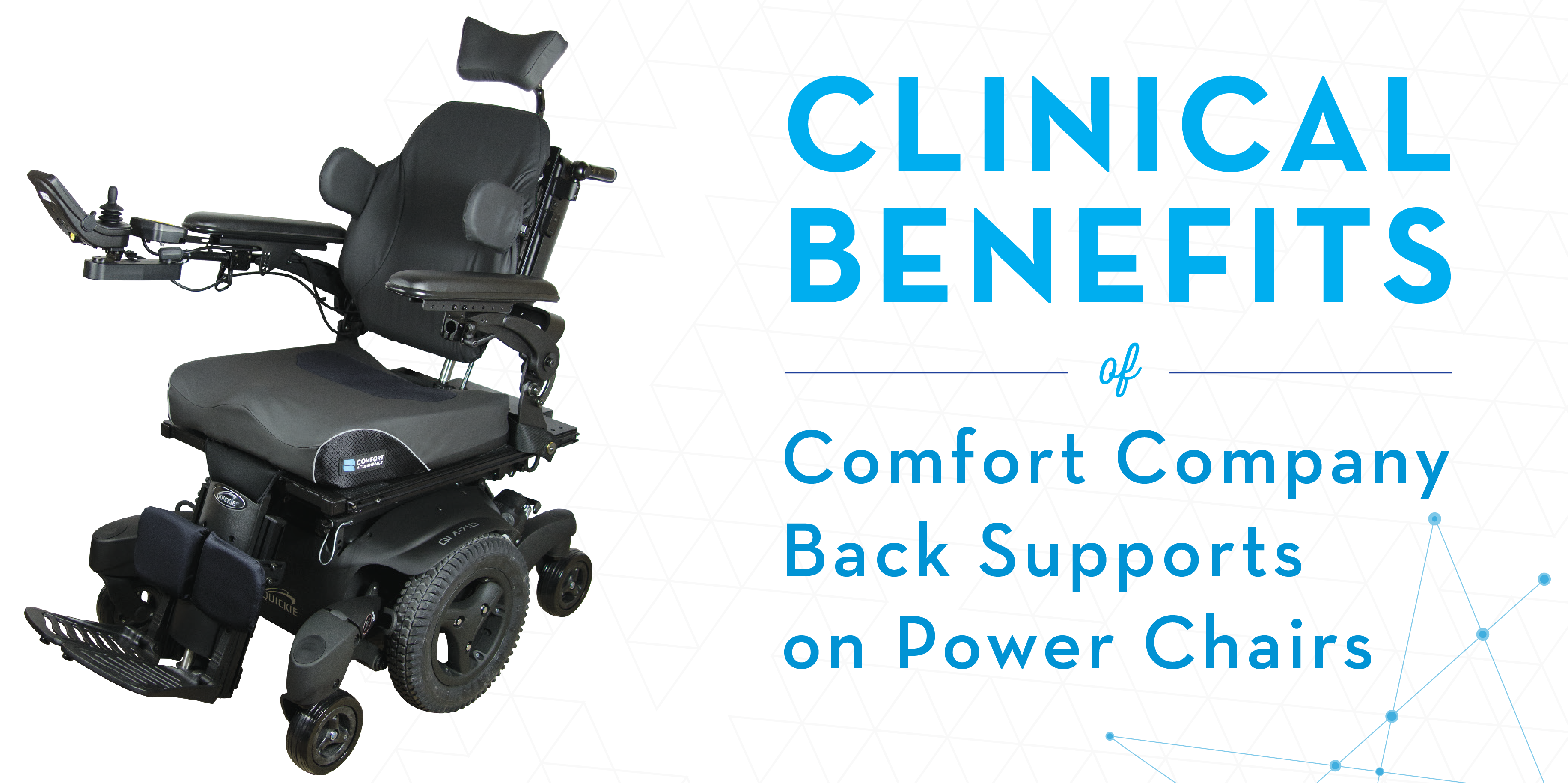 Clinical Benefits of Comfort Company Wheelchair Back Supports on Power