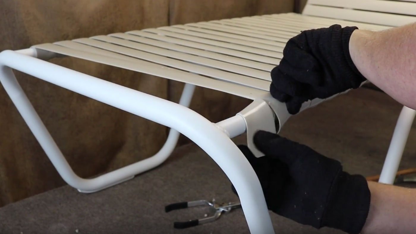 Outdoor Furniture Repair How to Fix a Vinyl Strap on a Lounge Chair Sunniland Patio Patio Furniture in Boca Raton