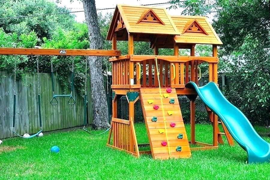 play-structures-for-small-yards-backyard-wooden-s