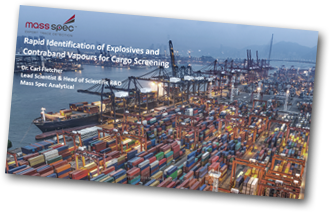 Rapid identification of explosives and contraband vapours for cargo screening