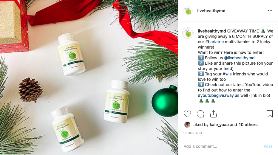 bariatric multivitamins Christmas giveaway
