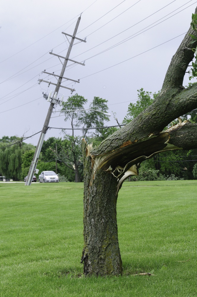 Damage from severe storm