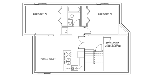 Floor plan for a basement suite in a new home from Pacesetter.png