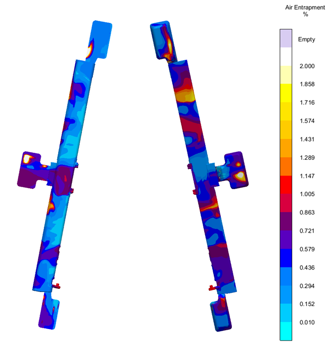 air entrapment surface aesthetical quality