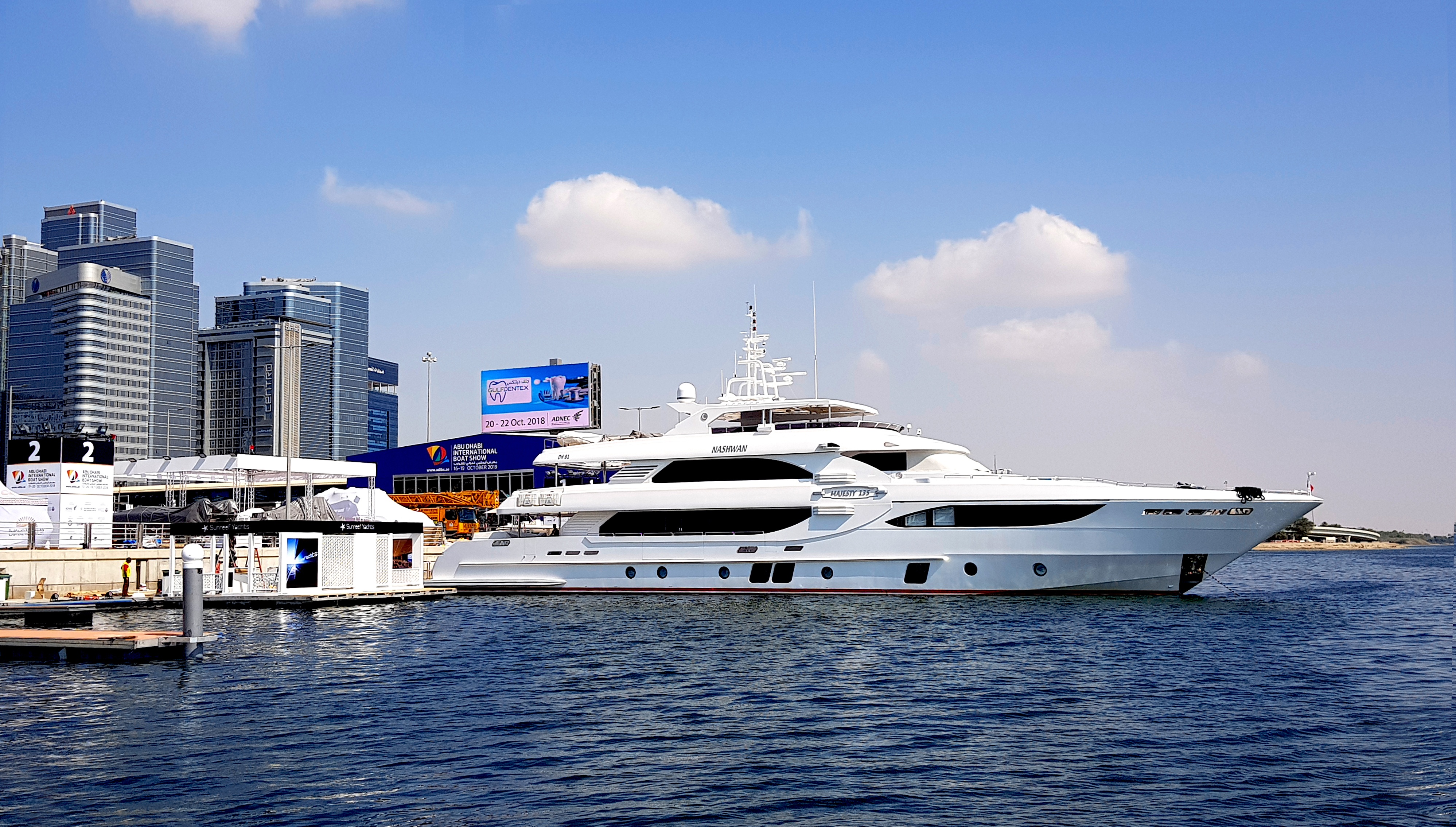 Majesty 135 Present at the Abu Dhabi International Boat Show 2018