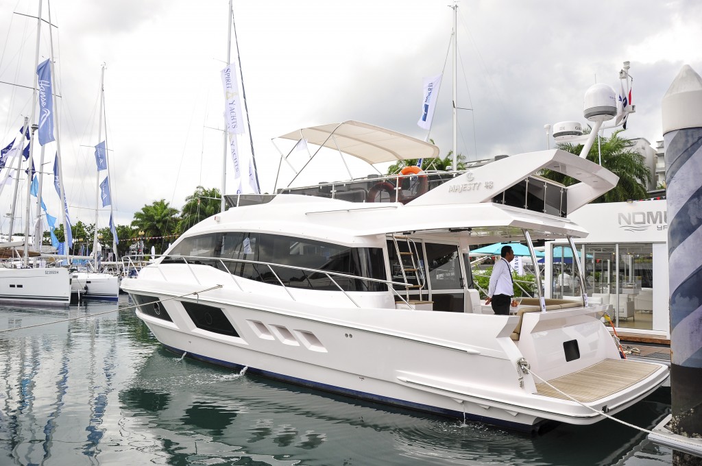 Majesty 48 at the Singapore Yacht Show 2015