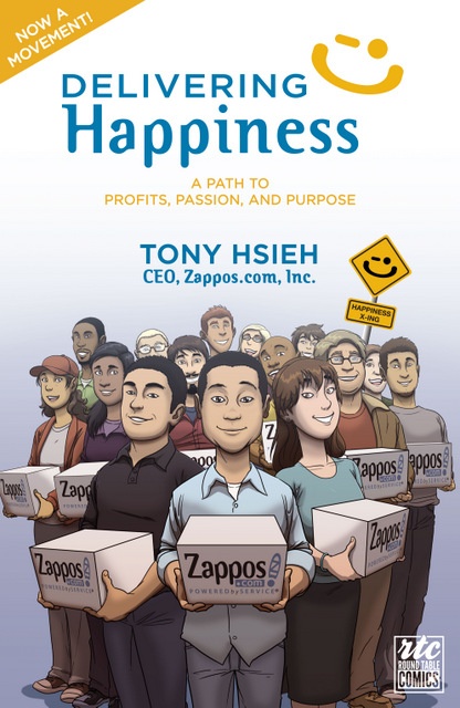 Introducing Delivering Happiness The Comic, Writers Of The Round Table Press