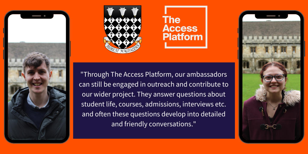 A quote about The Access Platform from Magdalen College, OXford