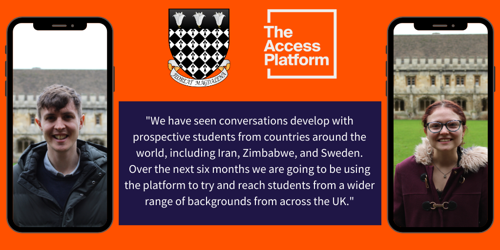 A quote about The Access Platform from Magdalen College, Oxford