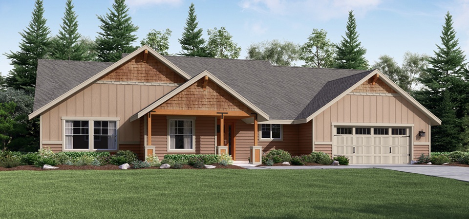 Craftsman Exteriors Now Available on 6 Custom Home Plans