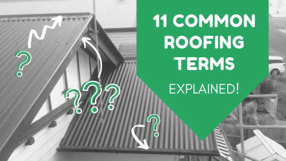 Header - arrows pointing to features of metal roof, question marks