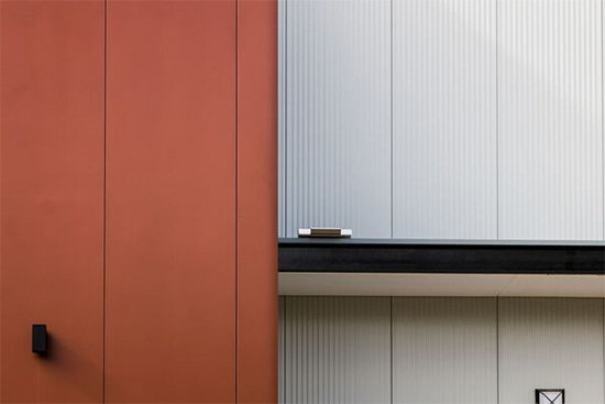 Colorbond metallic wall cladding