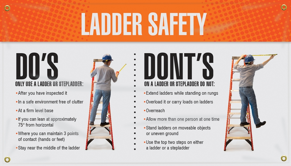 Ladder safety: Do's and Dont's