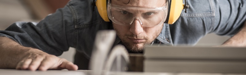 manufacturer wearing eyewear