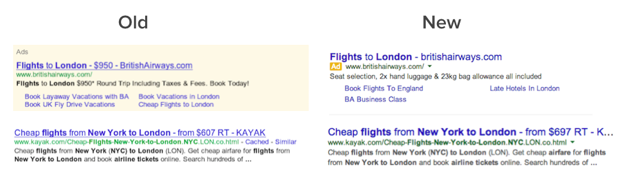 google search ads redesign