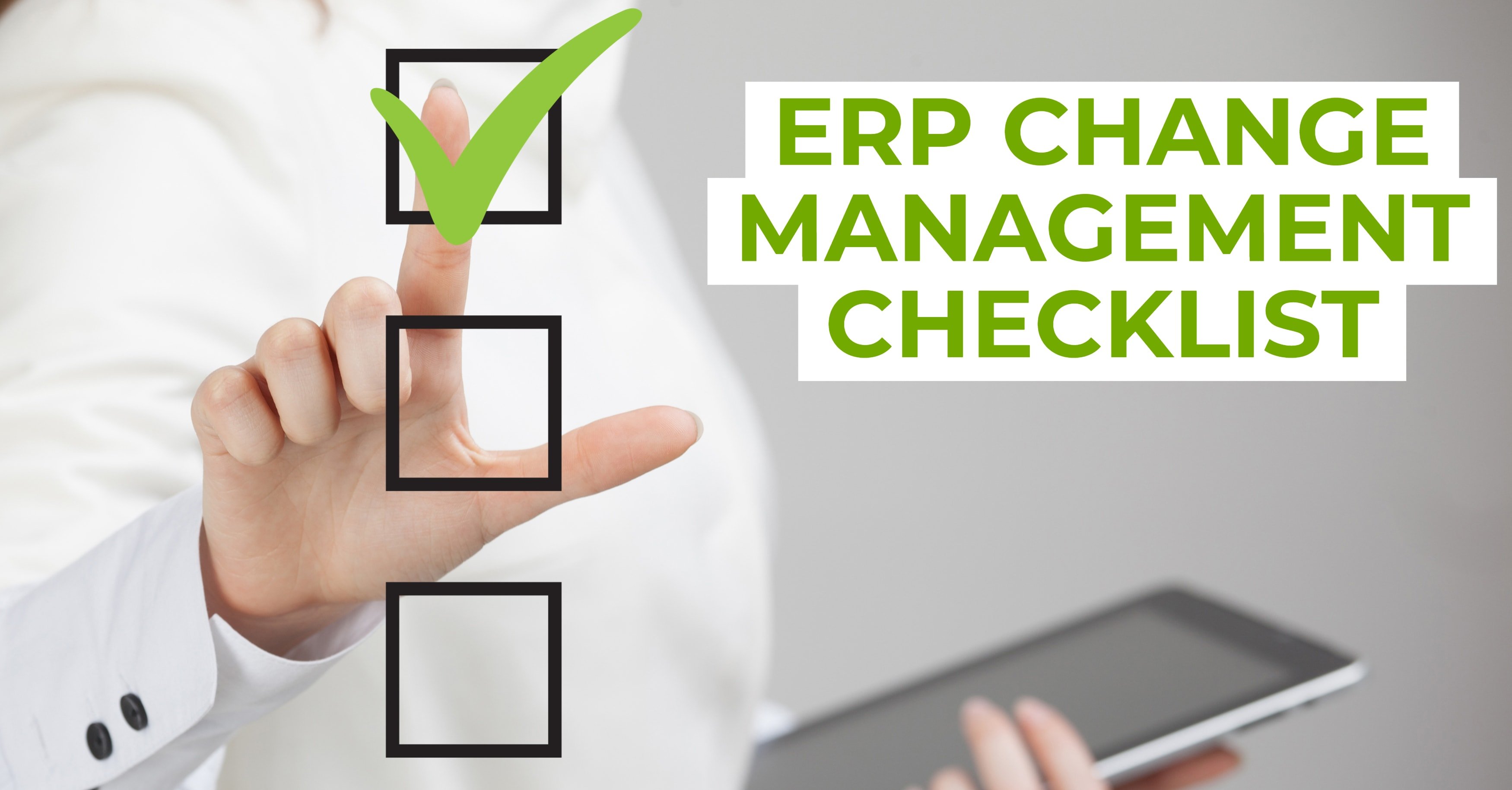 ERP Change Management Checklist